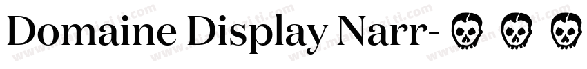 Domaine Display Narr字体转换
